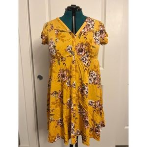 Torrid Peplum Button Down Dress w/pockets!